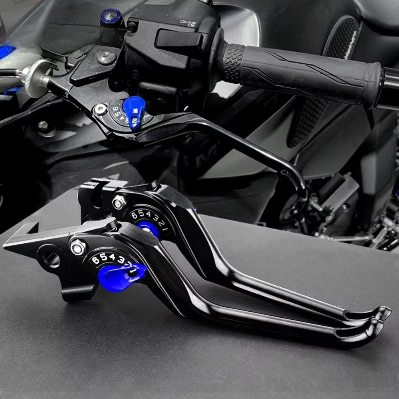 Cnc Aluminum Adjustable Brake Clutch Levers - جديد لياماها MT07 2025 2026 Tenere