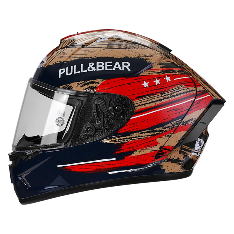 Full Face Motorcycle Helmet With Bluetooth - خوذة جديدة عالية الجودة للطرق الوعرة،