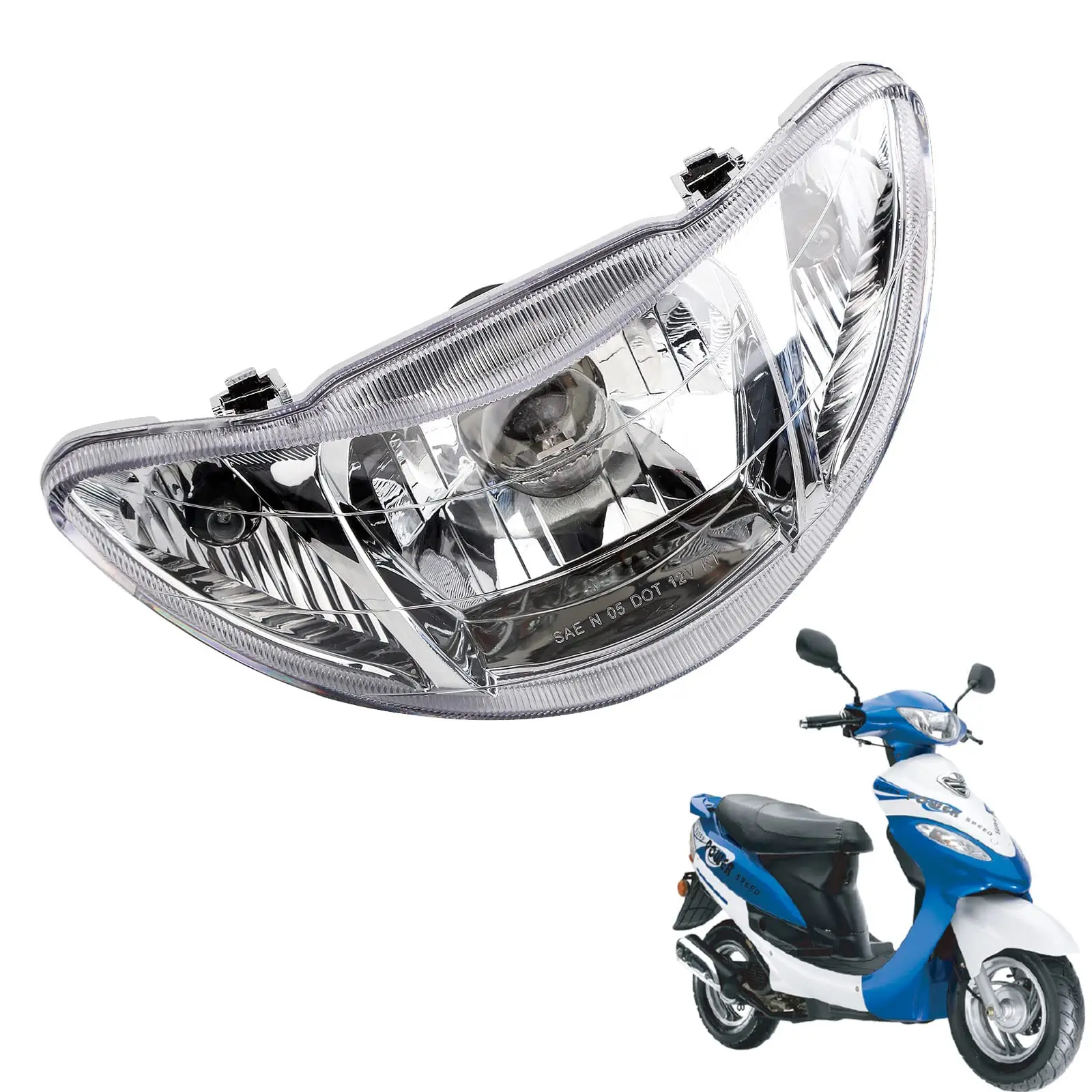 مصباح أمامي للدراجات النارية،  - مراجعة Scooter Parts وسعره