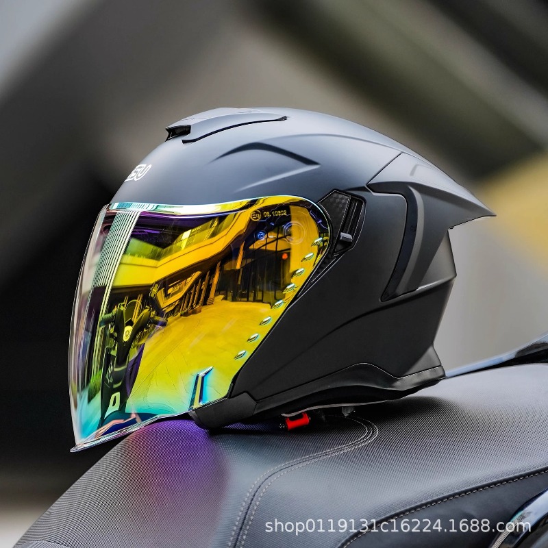 خوذات دراجات نارية جديدة بتصمي - مراجعة Full Face Motorcycle Helmet With Bluetooth وسعره