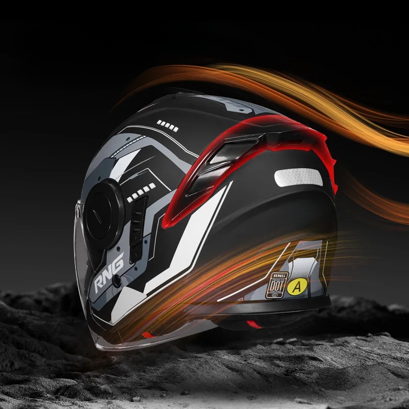خوذة دراجة نارية 3/4 مع سماعة  - مراجعة Full Face Motorcycle Helmet With Bluetooth وسعره