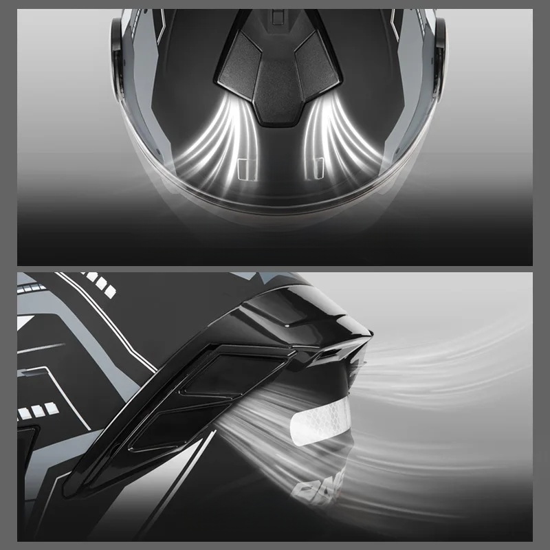 خوذة دراجة نارية 3/4 مع سماعة  - مراجعة Full Face Motorcycle Helmet With Bluetooth وسعره
