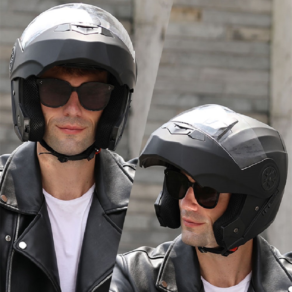 خوذات الدراجات النارية للرجال  - مراجعة Full Face Motorcycle Helmet With Bluetooth وسعره