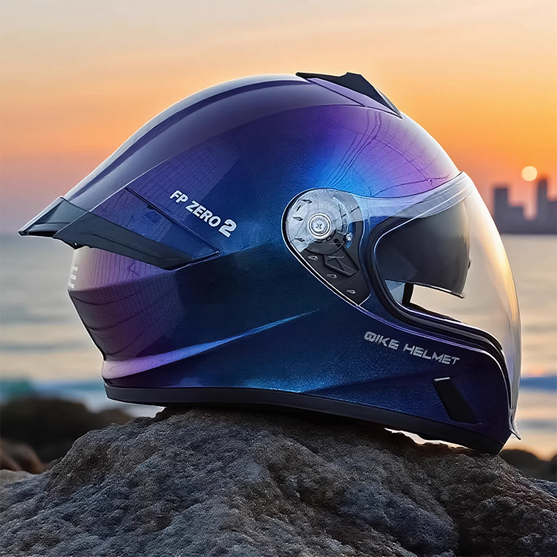 خوذة دراجة نارية كاملة الوجه ل - مراجعة Quick Release Buckle Motorcycle Helmet وسعره