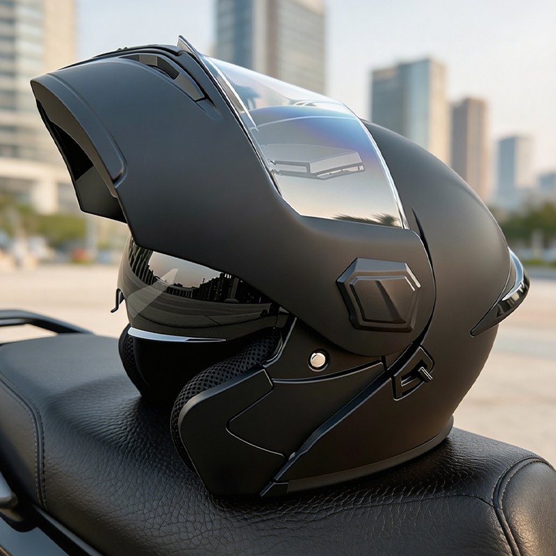 خوذة دراجة نارية قابلة للطي، ت - مراجعة Modular Flip Up Motorcycle Helmet Dot Approved وسعره