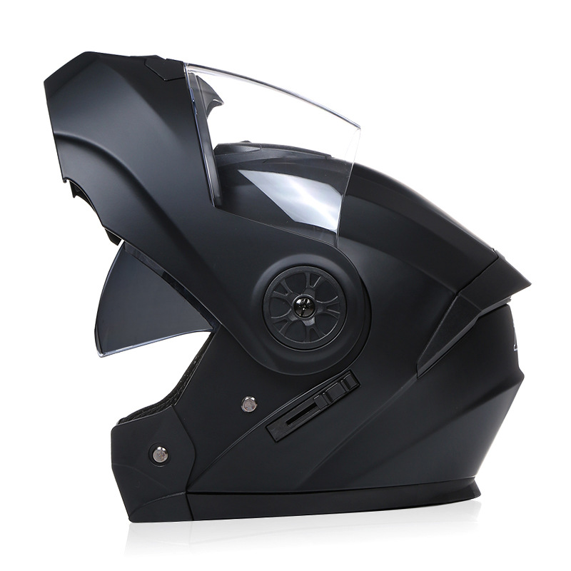 خوذة بلوتوث لكامل الوجه للدراج - مراجعة Modular Flip Up Motorcycle Helmet Dot Approved وسعره