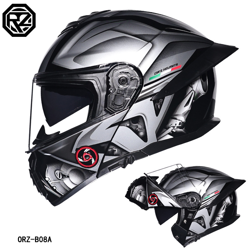 خوذة دراجة نارية معتمدة من وزا - مراجعة Full Face Motorcycle Helmet With Bluetooth وسعره