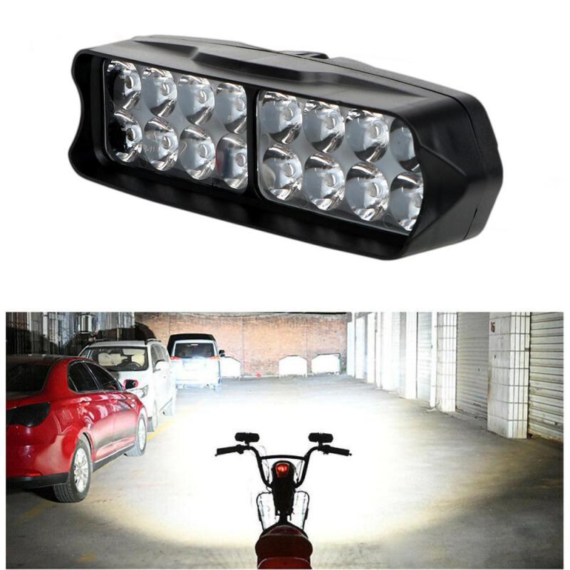 دراجة نارية المصباح 12 فولت بق - مراجعة Universal Motorcycle Led Headlight Projector وسعره